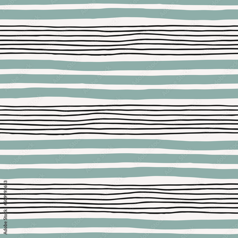 Poster seamless pattern with hand drawn lines