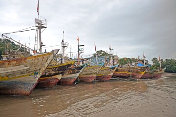 Fototapeta premium Boats on the shore 