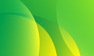 Abstract green background with waves. Vector illustration