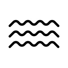 Wave Icon Vector Symbol Design Illustration