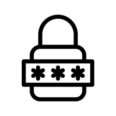 Password Icon Vector Symbol Design Illustration