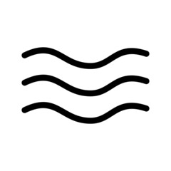 Wave Icon Vector Symbol Design Illustration