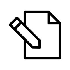 Note Icon Vector Symbol Design Illustration