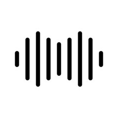 Sound Waves Icon Vector Symbol Design Illustration
