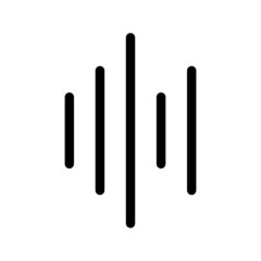Sound Waves Icon Vector Symbol Design Illustration