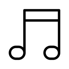 Music Notes Icon Vector Symbol Design Illustration