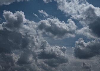 dramatic blue sky with clouds background