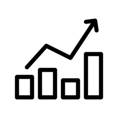 Chart Icon Vector Symbol Design Illustration