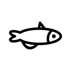 Fish Icon Vector Symbol Design Illustration