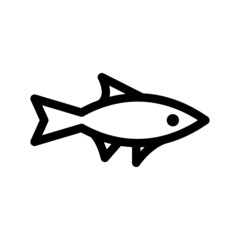 Fish Icon Vector Symbol Design Illustration