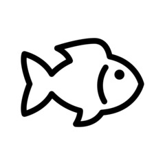 Fish Icon Vector Symbol Design Illustration