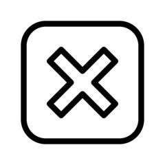 Obraz premium Cancel Icon Vector Symbol Design Illustration