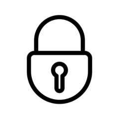 Lock Icon Vector Symbol Design Illustration