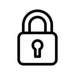 Lock Icon Vector Symbol Design Illustration