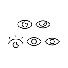 View Icon Set Vector Symbol Design Illustration