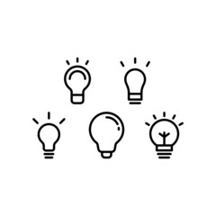Idea Icon Set Vector Symbol Design Illustration