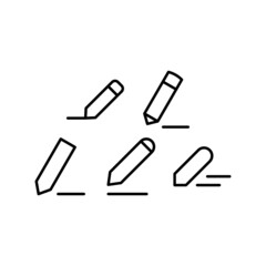 Write Icon Set Vector Symbol Design Illustration