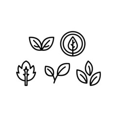 Nature Icon Set Vector Symbol Design Illustration