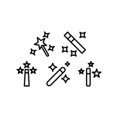 Magic Icon Set Vector Symbol Design Illustration