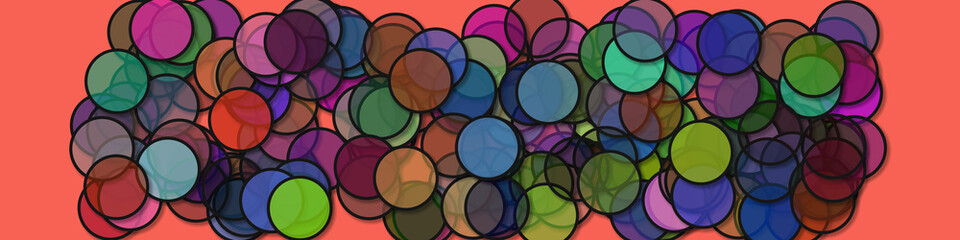 Circles with shadows generative art background art illustration