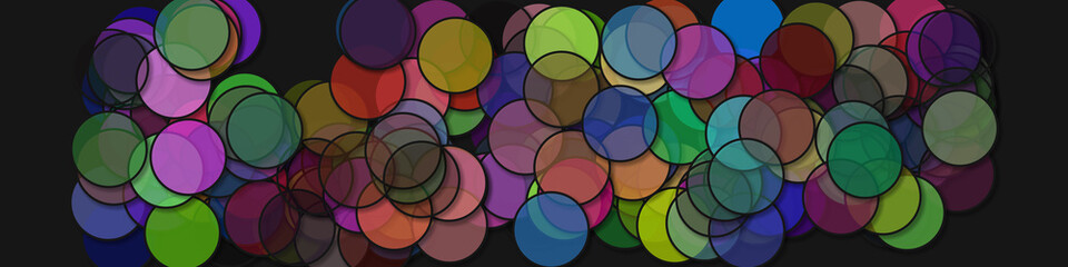 Circles with shadows generative art background art illustration