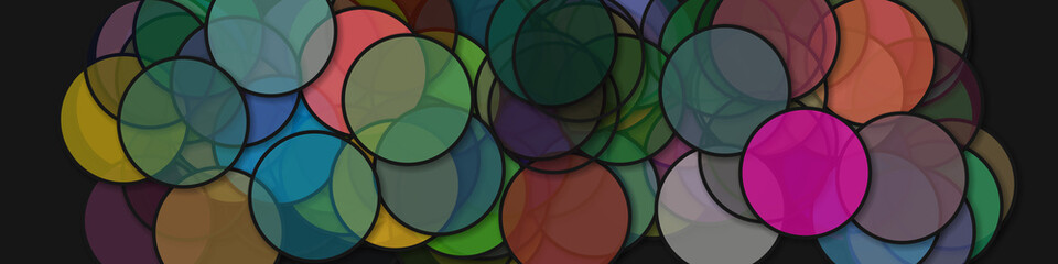 Circles with shadows generative art background art illustration