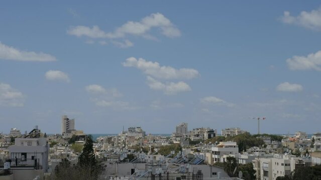 clouds over the city