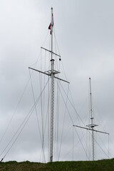 Fototapeta premium flag poles