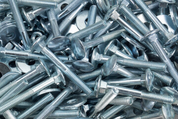 steel washer and carriage bolts