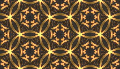 Golden Luxury Elegant Seamless Background Pattern Gold Style