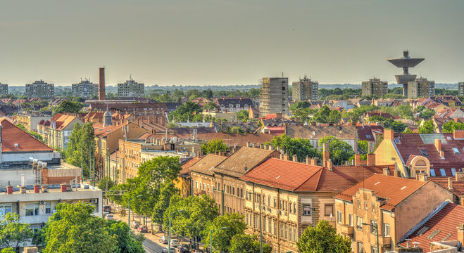 Szeged cityscape, HDR Image