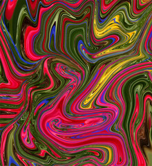 Abstract textured background with mixing pink, pink, blue, yellow, green color.