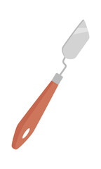 Putty knife Painter Art Tool. Vector illustration