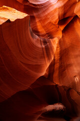 The Antelope canyon rock formation
