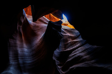 The Antelope canyon rock formation