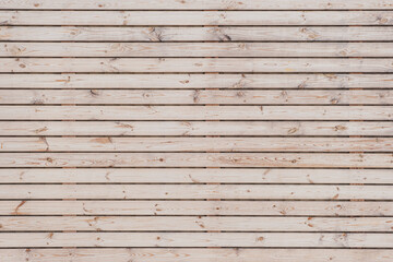 Beige fresh wood planks texture background.