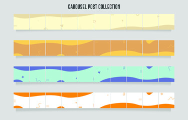 Instagram and social media carousel post collection