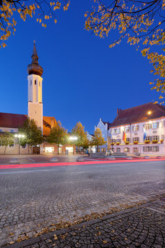 Church in the Evening in Erding, Germany