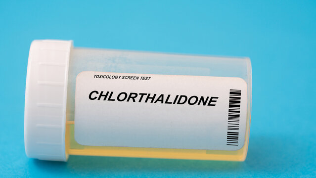 Chlorthalidone. Chlorthalidone toxicology screen urine tests for doping and drugs
