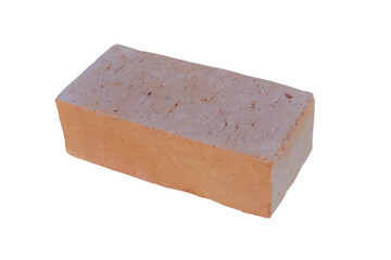 brick on a white background,orange brick isolated on white background, brick for construction