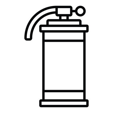 black outline grenade icon clip art preview