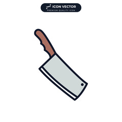 knife chopper icon symbol template for graphic and web design collection logo vector illustration