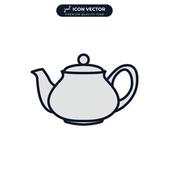 teapot icon symbol template for graphic and web design collection logo vector illustration