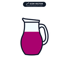 pitcher icon symbol template for graphic and web design collection logo vector illustration