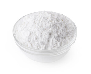 tapioca flour isolated on white background