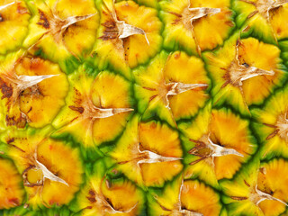 Pineapple fruit close-up view