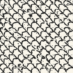 Speckled Ink Textured Distressed Grid Pattern
