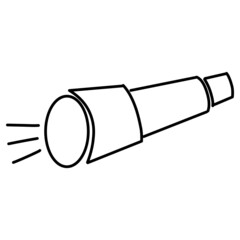 Flashlight Line Art