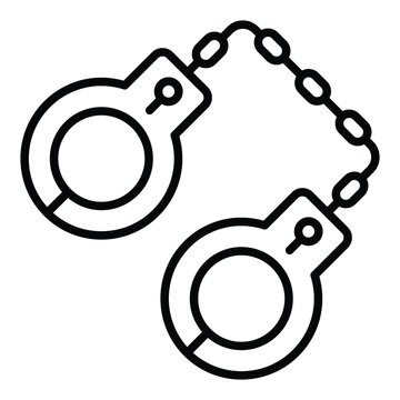 black outline handcuffs clip art preview