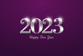 2023, happy new year background illustration